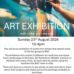Art Exhibition with Coffee and Cake Sale
