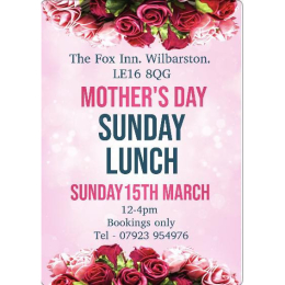 Mother's Day at The Fox Inn, Wilbarston
