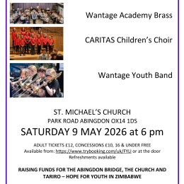 WANTAGE ACADEMY BRASS, CARITAS CHILDREN'S CHOIR AND WANTAGE YOUTH BRASS CONCERT