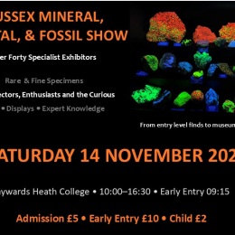 Sussex Mineral, Crystal & Fossil Show 