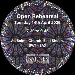 The Barnes Choir Open Rehearsal.