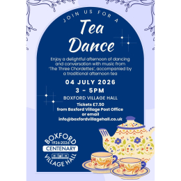 Tea Dance at Boxford Village Hall