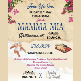 MAMMA MIA BOTTOMLESS BRUNCH AT BRUNCH. ✨🌸