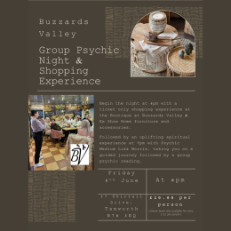 Group Psychic & Shopping Experience at Buzzards Valley 🔮✨
