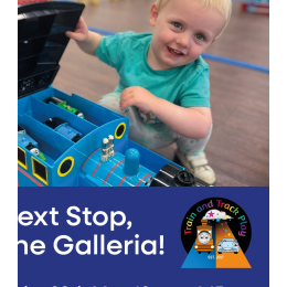 All Aboard! Train & Track Play at The Galleria