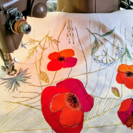 Botanical Free Hand Machine Embroidery Workshop