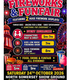 North Somerset Show Ground Fireworks & Funfair 2026