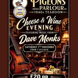 🧀🍷 Cheese, Wine & Good Times at Pigeons Parlour! 🎶✨