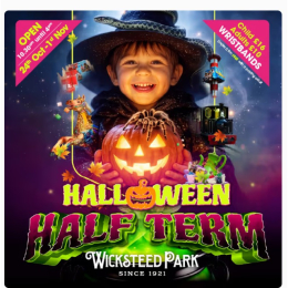 Halloween Half-Term Get ready for a ghoulishly good time at Wicksteed Park for Halloween Half-Term!