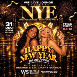 New Year’s Eve Party at WS1 Live Lounge, Walsall