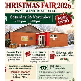 PANT MEMORIAL HALL CHRISTMAS FAIR