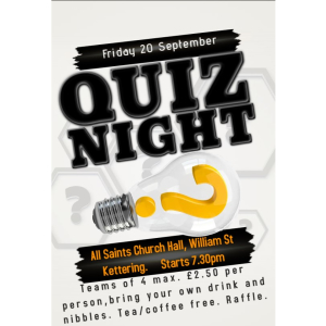 Fun Quiz Night at All Saints Community Hall.