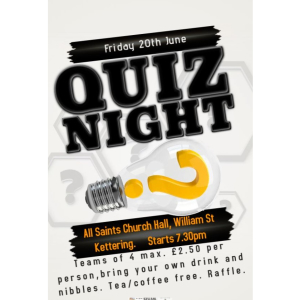 Fun Quiz Night at All Saints Community Hall.