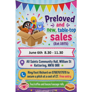 Table Top Sale at All Saints Church