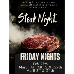 Steak Night at the Albright Hussey Manor Hotel