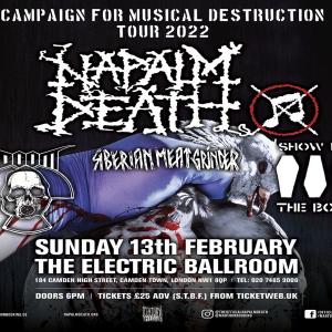 Napalm Death - Campaign For Musical Destruction 2022 at Electric Ballroom - London