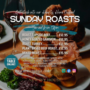Sunday Lunch at The Ivy House Pub