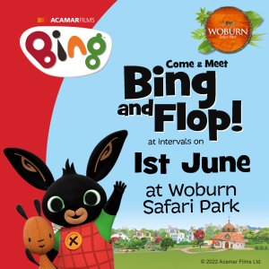 Come and meet Bing and Flop at Woburn Safari Park