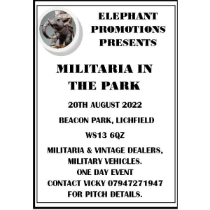 Elephant Promotions present Militaria in the Park