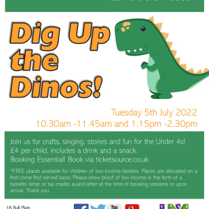Toddler Tuesdays at Hertford Museum: Dig Up the Dinos!