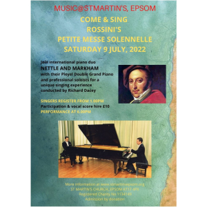 Come and Sing: Rossini Petite Messe Solennelle at St Martins #Epsom