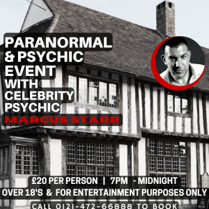 Paranormal & Psychic Event with Celebrity Psychic Marcus Starr at The Bull Hotel, Sudbury