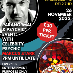 Paranormal & Psychic Event with Celebrity Psychic Marcus Starr @ The Champneys Springs