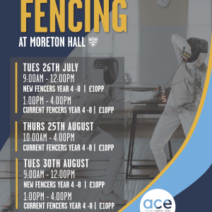 Moreton Hall's Specialist Fencing Sports Camp
