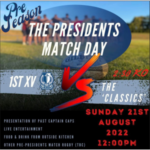 Presidents Match Day at Kettering Rugby Club.