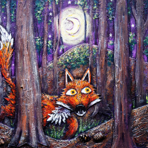 Paint a Night Scene workshop with Simon Jardine, As Cunning as a Fox. 7Artists+ event
