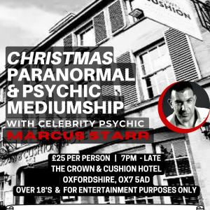 Paranormal & psychic mediumship with Marcus Starr @ The Crown & Cushion Hotel, Oxfordshire