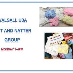 Walsall u3a Knit and Natter Group 