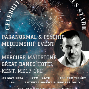 Paranormal & Psychic Event with Celebrity Psychic Marcus Starr @ Mercure Maidstone