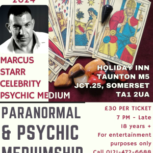Paranormal & Psychic Event with Celebrity Psychic Marcus Starr @ Holiday Inn Taunton