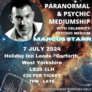 Paranormal & Psychic Event with Celebrity Psychic Marcus Starr @ IHG Leeds - Garforth