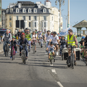 Kidical Mass cycle ride for children and adults