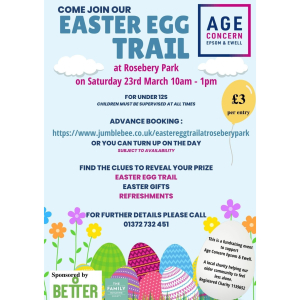 The #EASTEREGGTRAIL with Age Concern #Epsom @AgeConcernEpsom