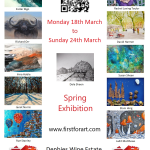 First for Art Spring Exhibition 2024 at @DenbiesVineYard