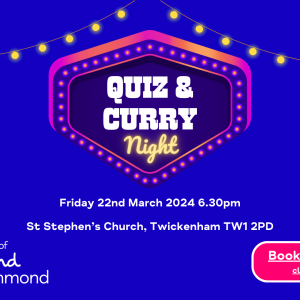 Quiz & Curry Night - 22nd March - St Stephen's Church