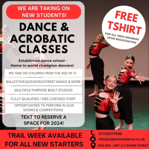 Childrens Dance and Acrobatic Classes at Repertoire Dance Walsall