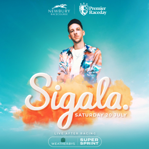 SIGALA AT NEWBURY RACECOURSE'S PARTY IN THE PADDOCK
