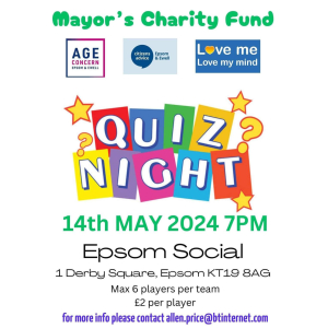 Charity Quiz Night with #Epsom Mayor at #EpsomSocial
