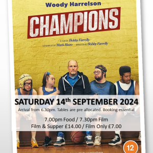 Film Night and Fish Supper showing 'Champions'