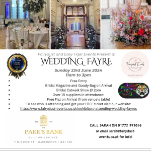 Wedding Fayre @ Parr Bank, Warrington