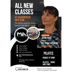 Power n Pump, Pilates, Bums and Tums Fitness classes by MA Performance at Calderfields