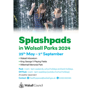 Splash Pads in Walsall Parks 2024