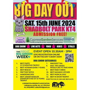 Shadbolt Park Big Day Out in #WorcesterPark #Cuddington #Epsom