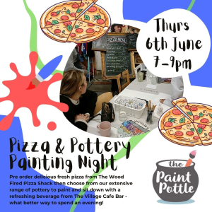 Pizza & Pottery Painting Night at The Village