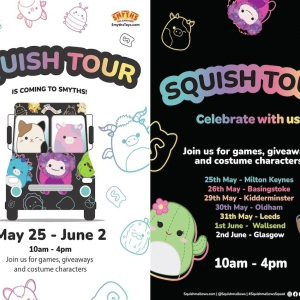Half-term Squishmallows Squish Tour at Smyths Toys Oldham
