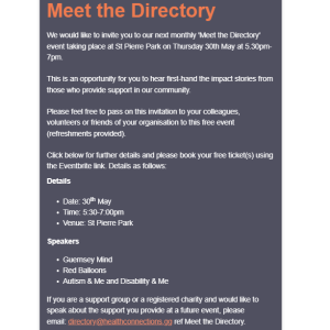 Health Connections - Meet the Directory May 2024
